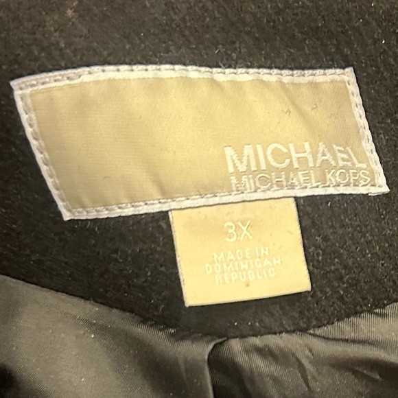 MICHAEL KORS women's WOOL BLEND COAT JACKET WITH HOOD SIZE 3X - Picture 9 of 11